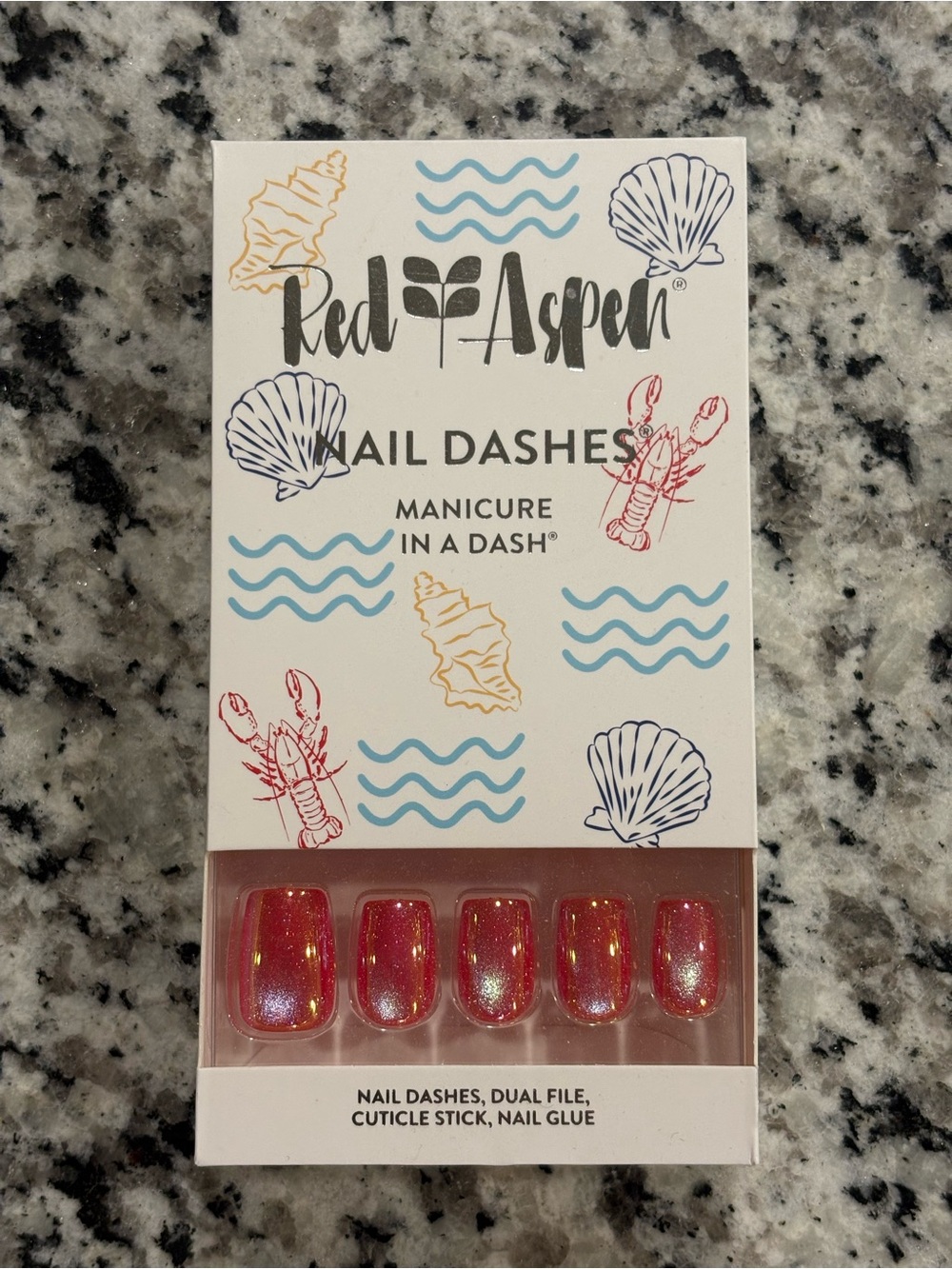 Red Aspen Women's Pink Iridescent Nail Dashes